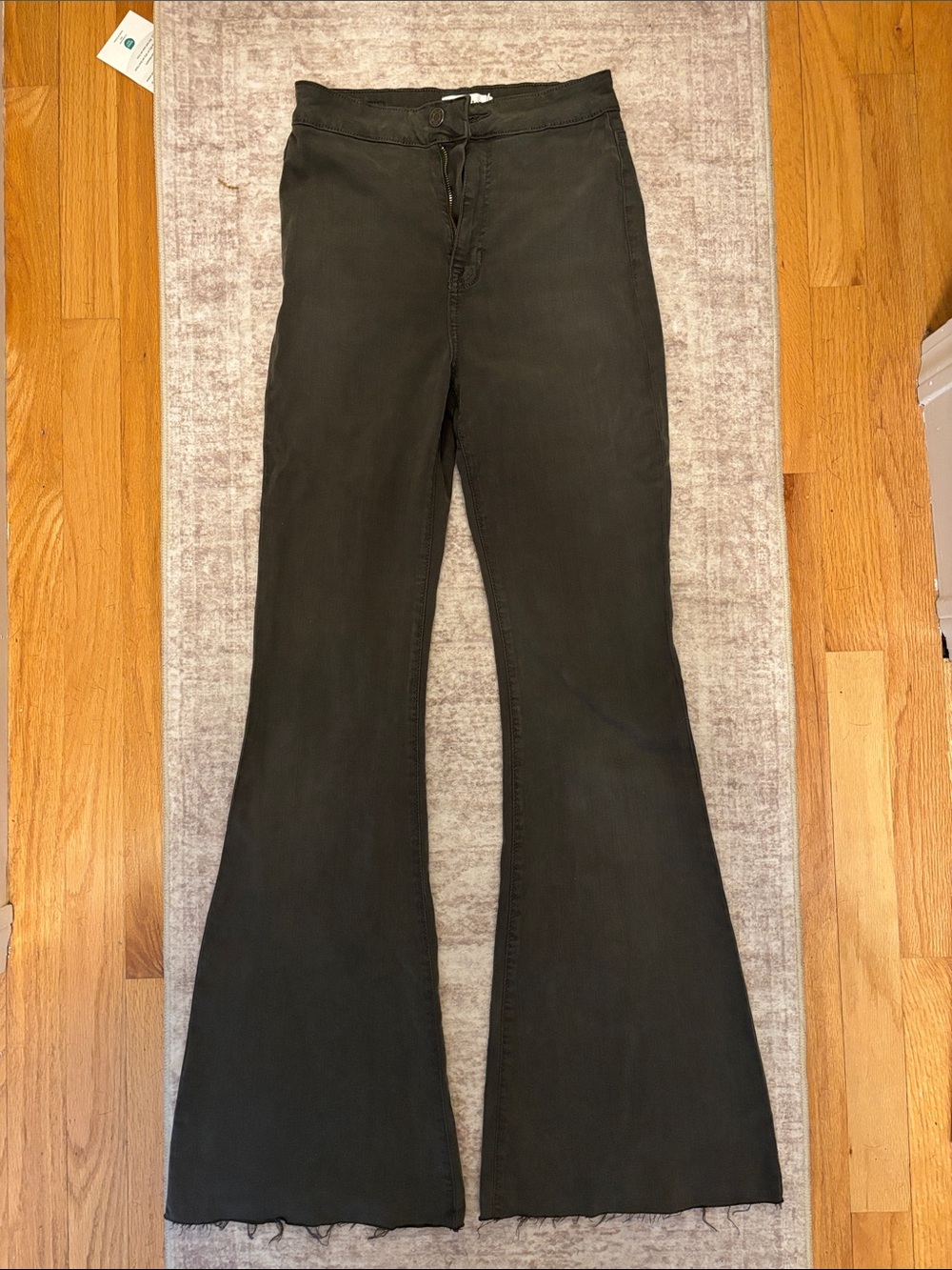 Cello Dark Green Flare Jeans